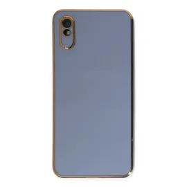 Newface Xiaomi Redmi 9A Kılıf Volet Silikon - Mavi