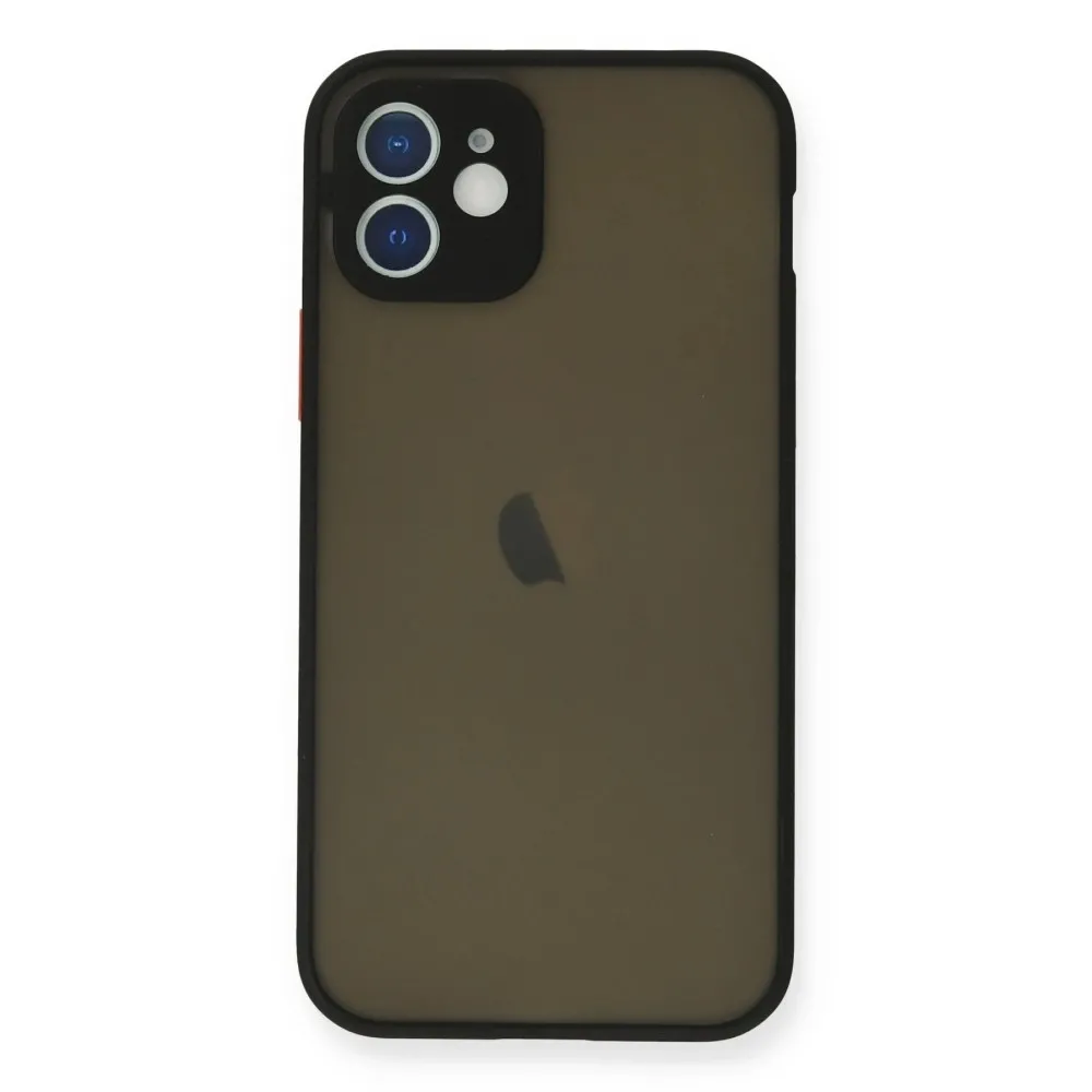 Newface Iphone 12 Mini Kılıf Montreal Silikon Kapak - Siyah