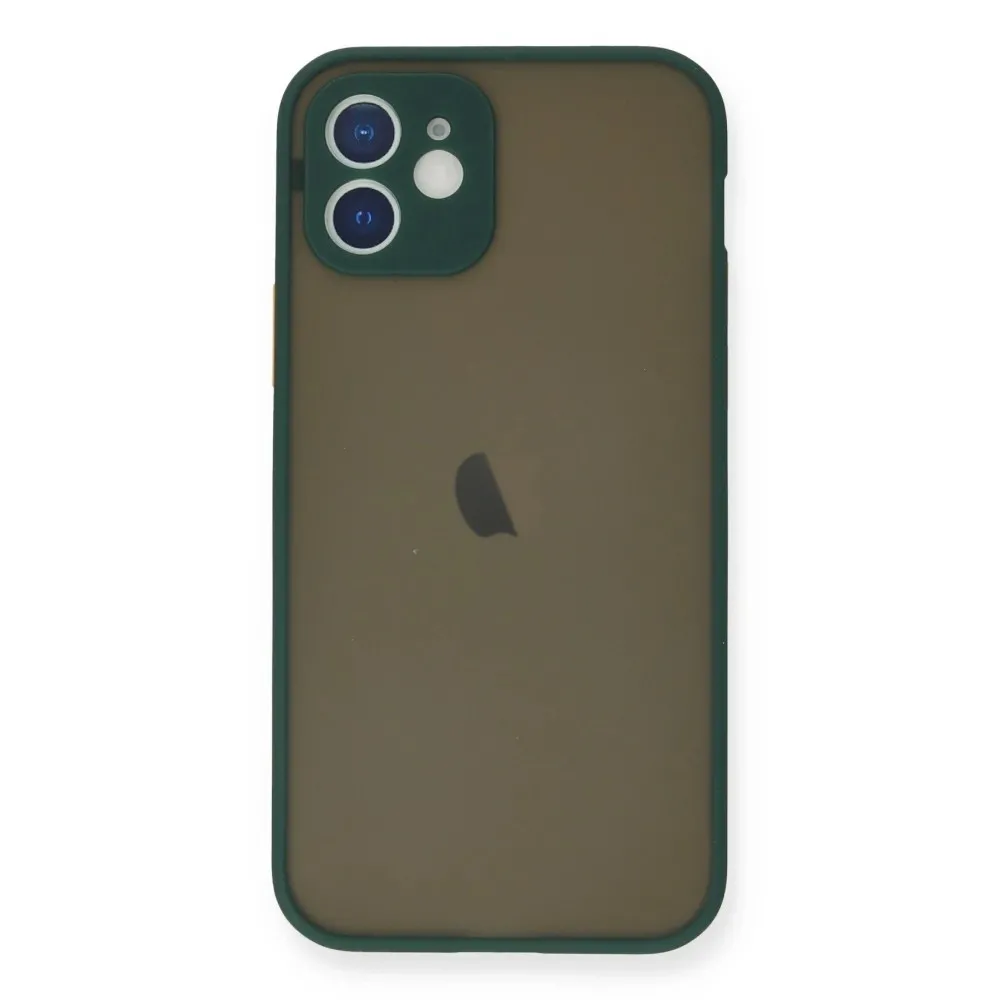 Newface Iphone 12 Mini Kılıf Montreal Silikon Kapak - Yeşil