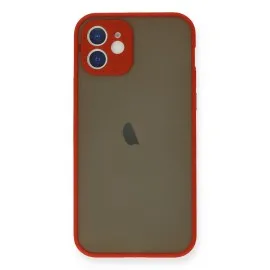 Newface Iphone 12 Mini Kılıf Montreal Silikon Kapak - Kırmızı