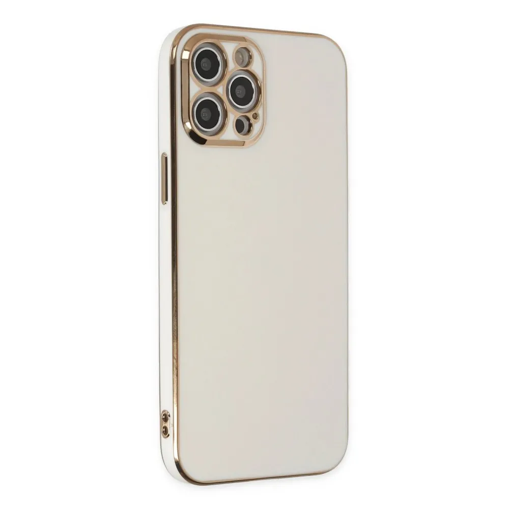 Newface Iphone 12 Pro Max Kılıf Volet Silikon - Beyaz