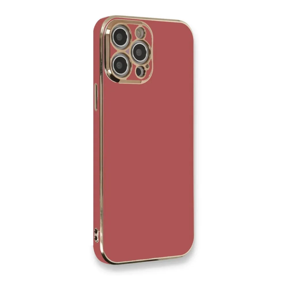 Newface Iphone 12 Pro Max Kılıf Volet Silikon - Kırmızı