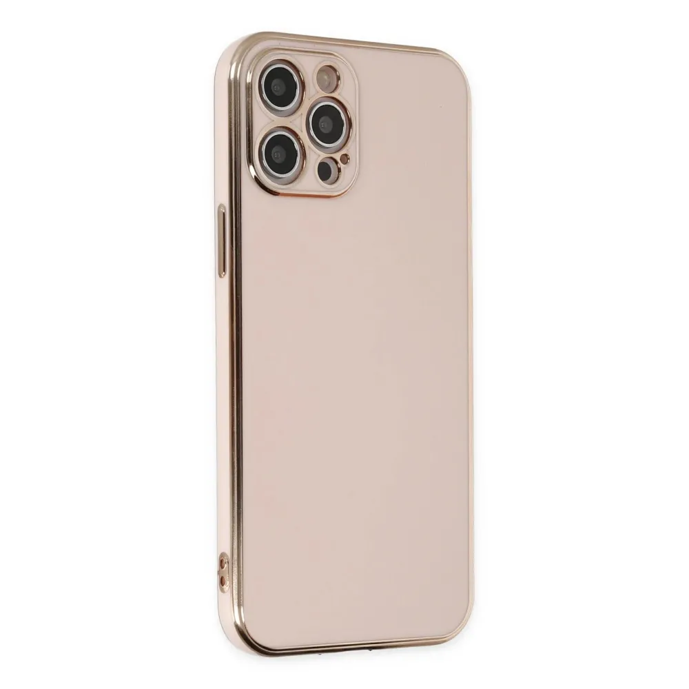 Newface Iphone 12 Pro Max Kılıf Volet Silikon - Pembe