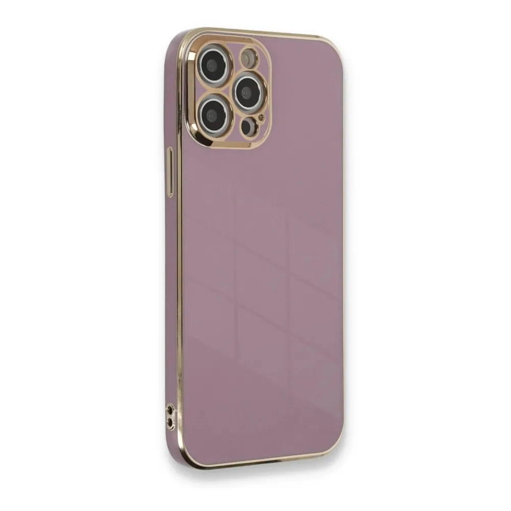 Newface Iphone 12 Pro Max Kılıf Volet Silikon - Mor