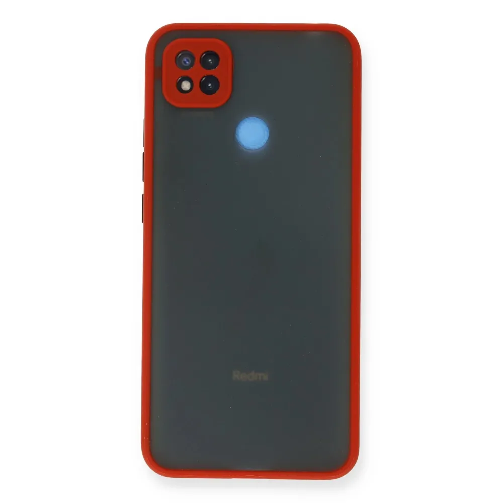 Newface Xiaomi Redmi 9C Kılıf Montreal Silikon Kapak - Kırmızı