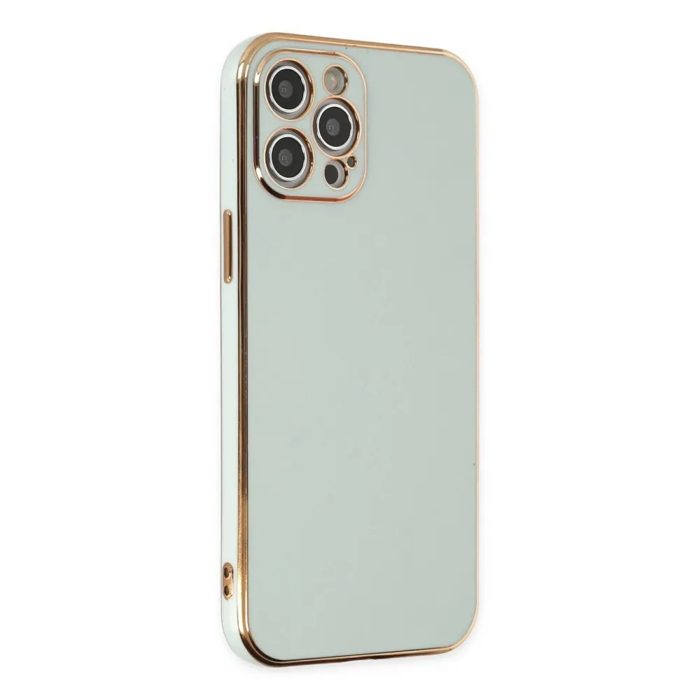 Newface Iphone 12 Pro Max Kılıf Volet Silikon - Açık Yeşil