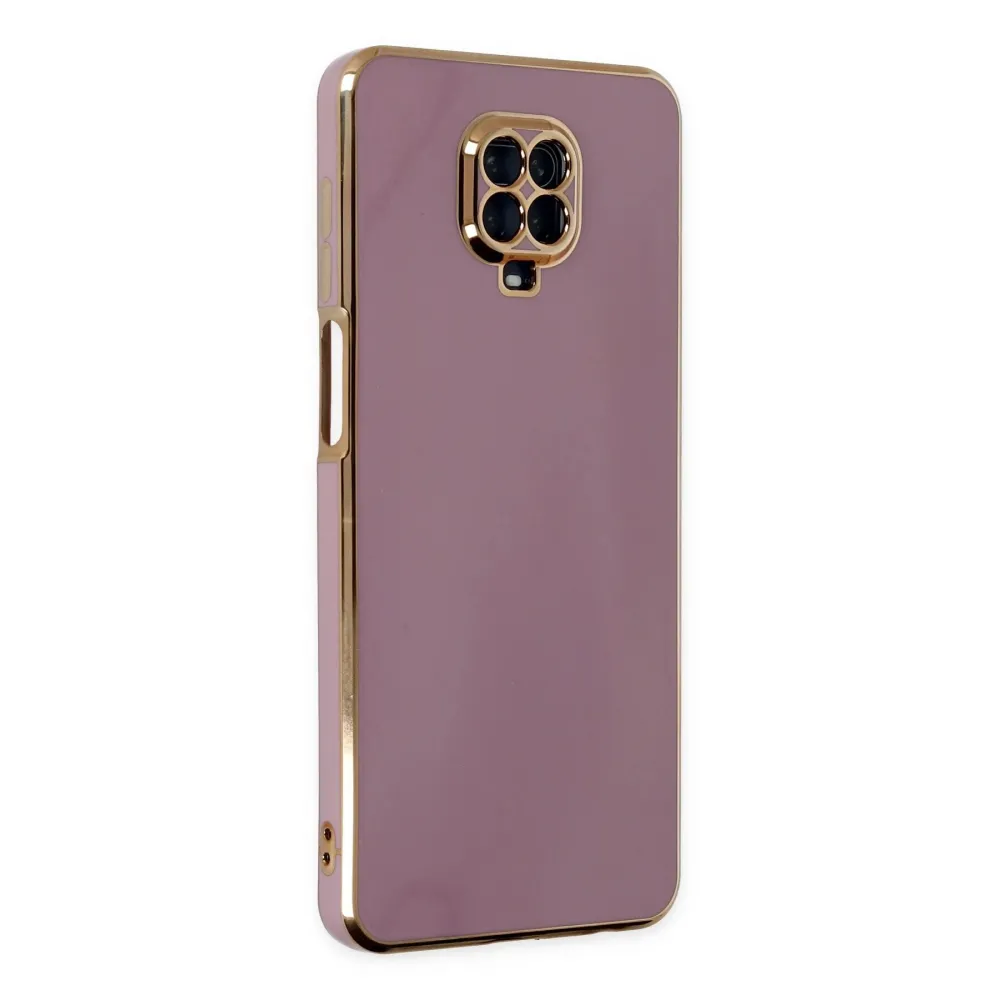 Newface Xiaomi Redmi Note 9 Pro Kılıf Volet Silikon - Mor