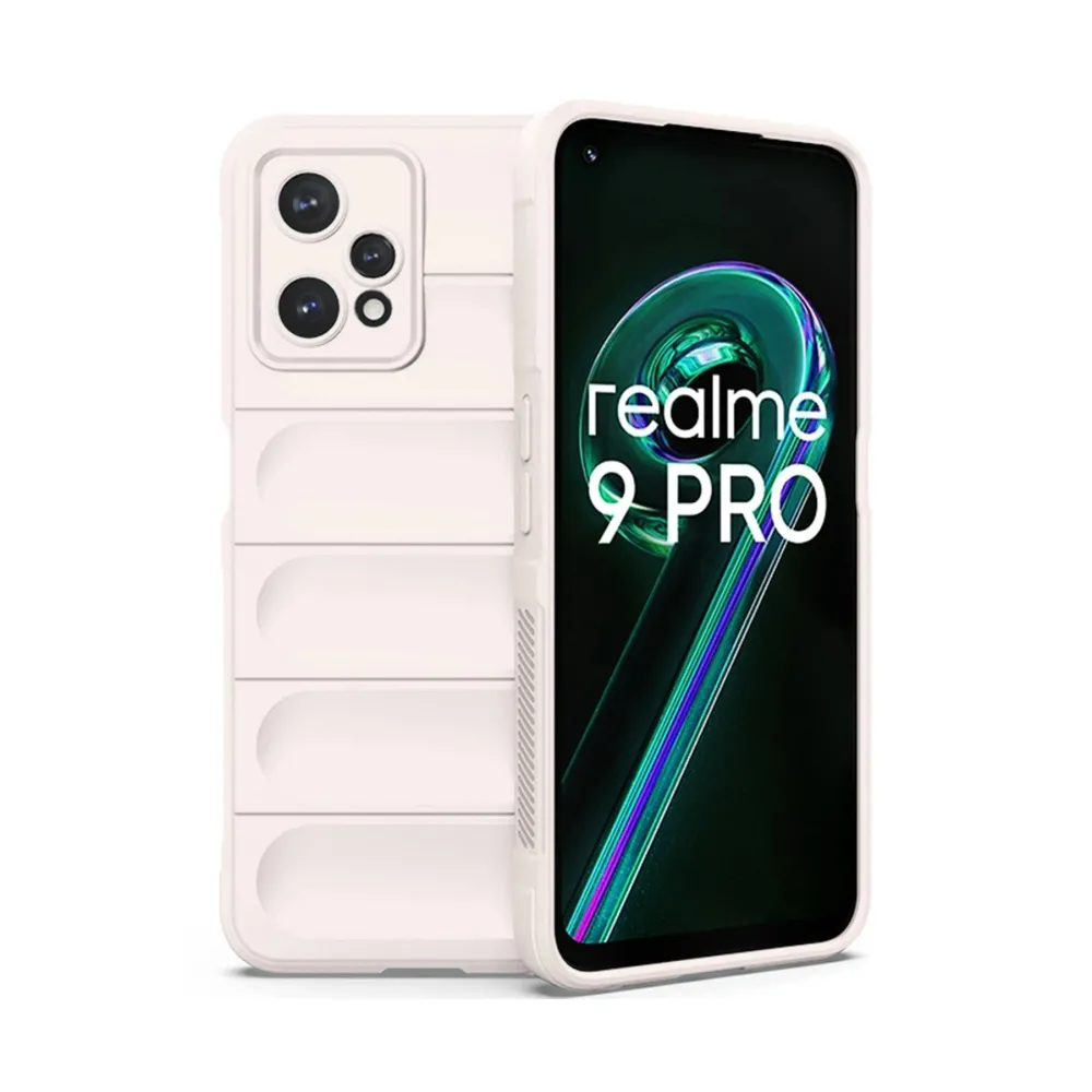 Newface Realme 9 Pro 5G Kılıf Optimum Silikon - Krem
