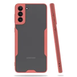 Newface Samsung Galaxy S21 Plus Kılıf Platin Silikon - Pembe