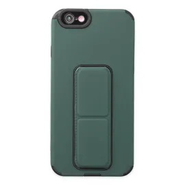 Newface Iphone 6 Kılıf Mega Standlı Silikon - Yeşil