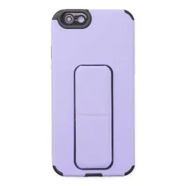 Newface Iphone 6 Kılıf Mega Standlı Silikon - Lila