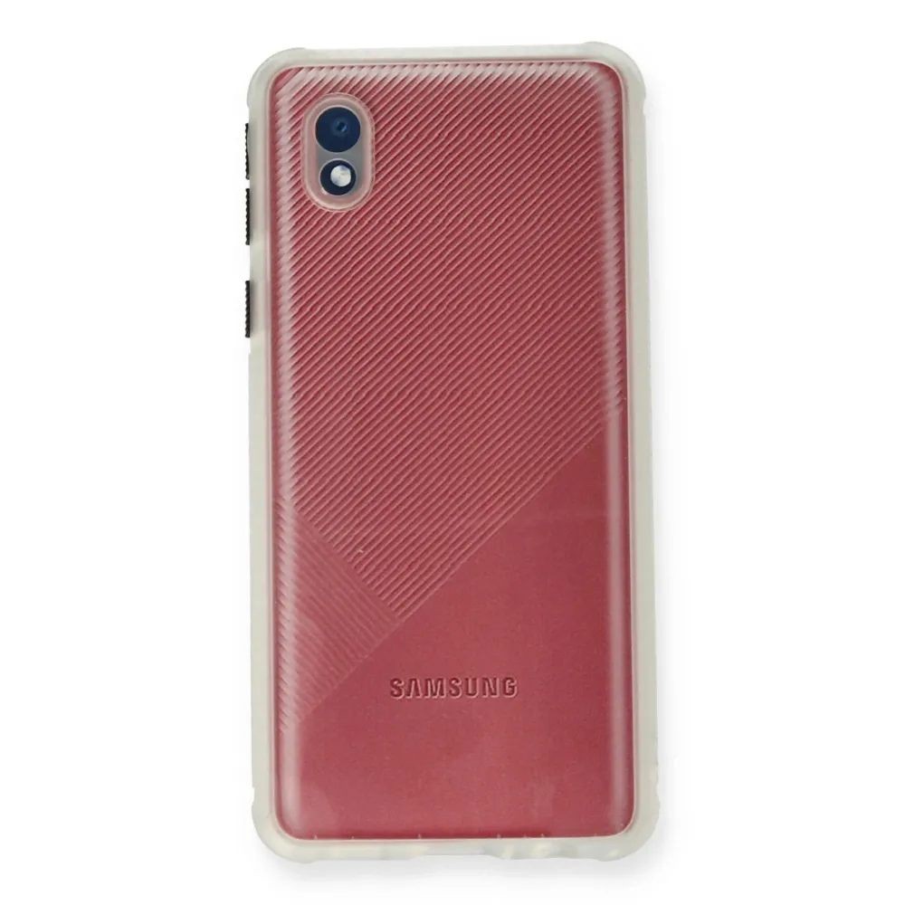 Newface Samsung Galaxy A01 Core Kılıf Miami Şeffaf Silikon - Şeffaf