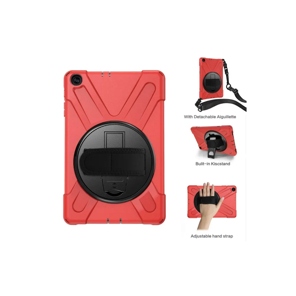 Newface Samsung Galaxy T510 Tab A 10.1 Kılıf Amazing Tablet Kapak - Kırmızı