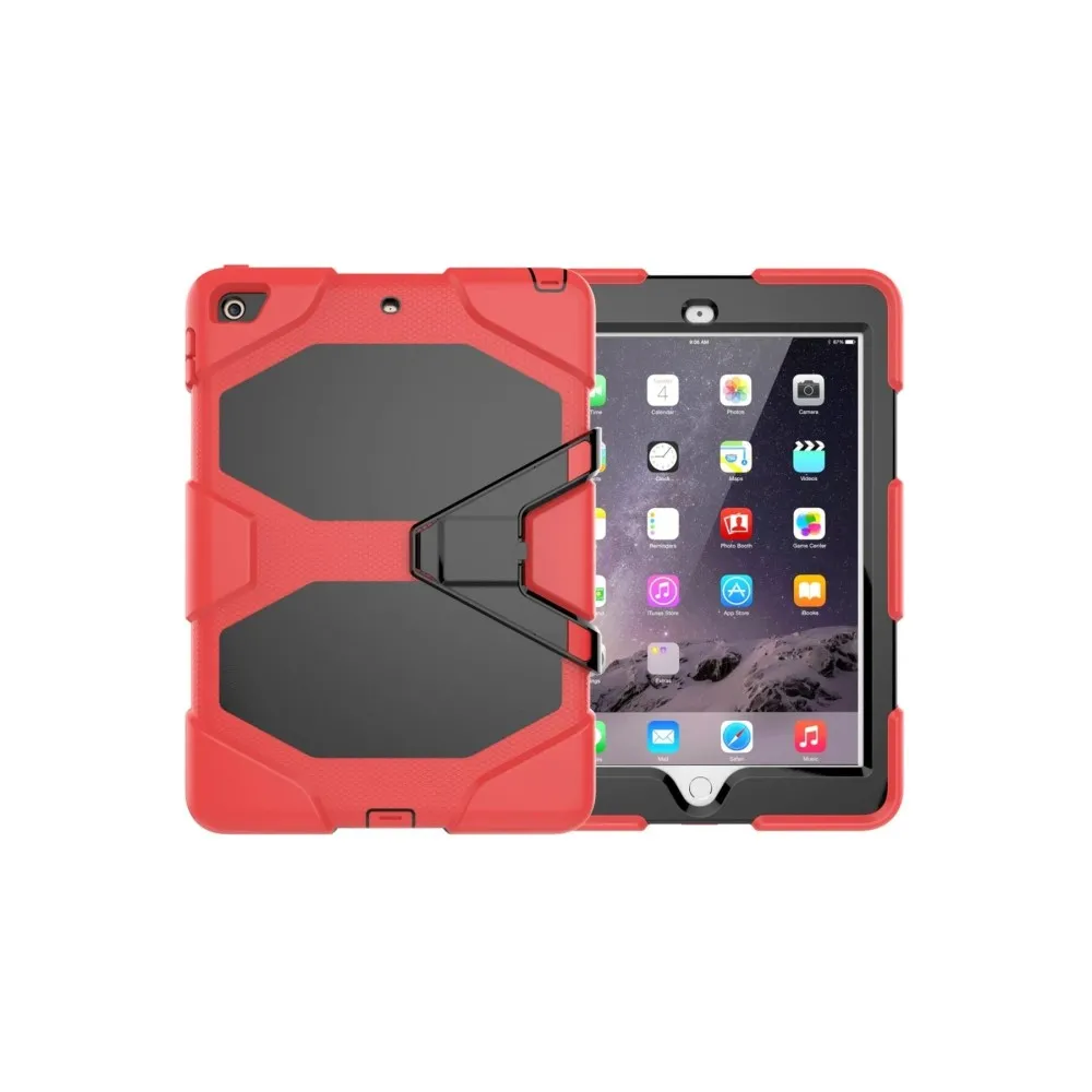 Newface Ipad 5 Air 9.7 Kılıf Griffin Tablet Kapak - Kırmızı