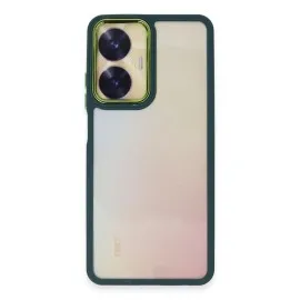 Newface Realme C55 Kılıf Dora Kapak - Haki Yeşil