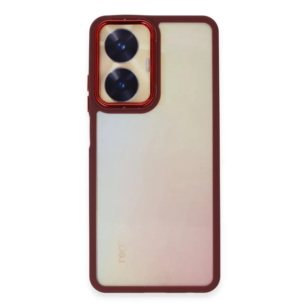 Newface Realme C55 Kılıf Dora Kapak - Kırmızı