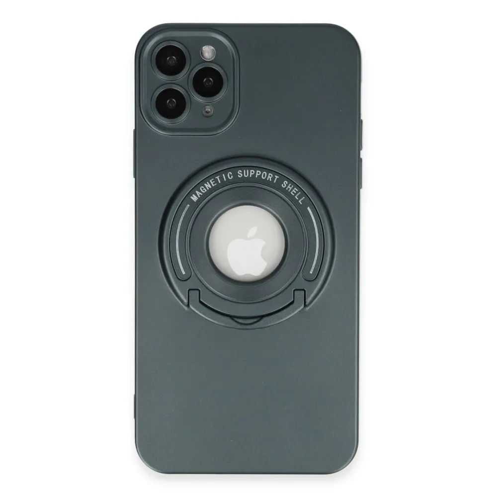 Newface Iphone 12 Pro Kılıf Lukka Magneticsafe Kapak - Koyu Yeşil