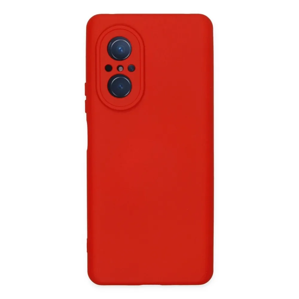 Newface Huawei Nova 9 Se Kılıf Nano Içi Kadife Silikon - Kırmızı