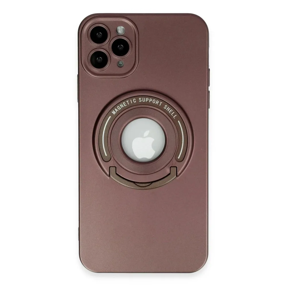 Newface Iphone 12 Pro Kılıf Lukka Magneticsafe Kapak - Kahverengi