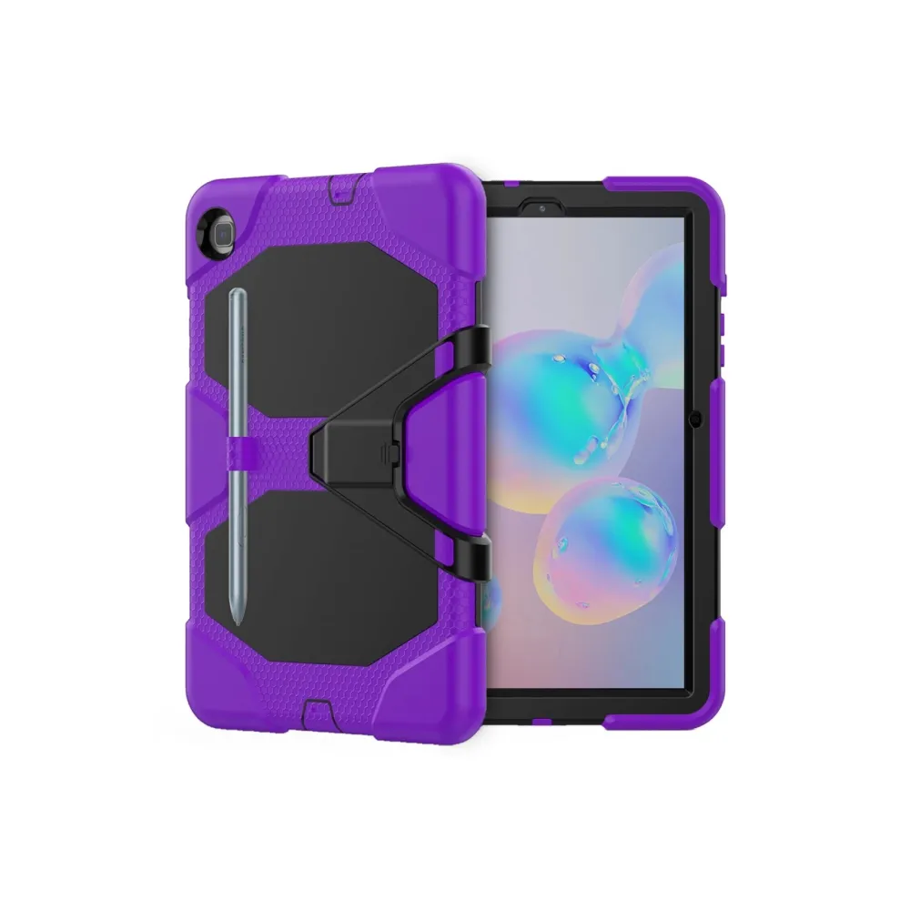 Newface Samsung Galaxy P610 Tab S6 Lite 10.4 Kılıf Griffin Tablet Kapak - Mor