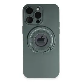Newface iPhone 13 Pro Max Kılıf Lukka Magneticsafe Kapak - Koyu Yeşil