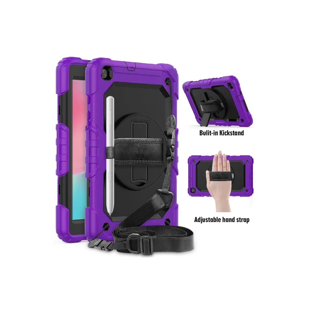 Newface Samsung Galaxy T290 Tab A 8 Kılıf Pars Tablet Kapak - Mor