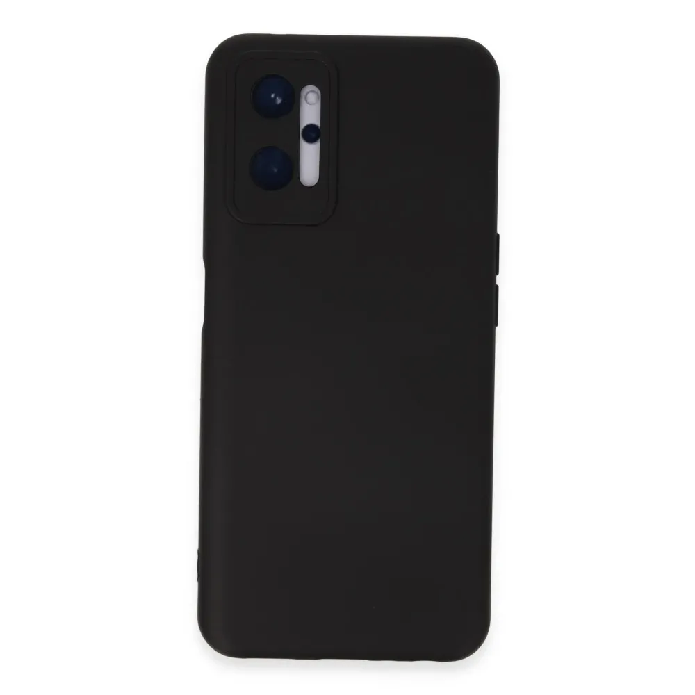 Newface Realme 9I 4G Kılıf Nano Içi Kadife Silikon - Siyah