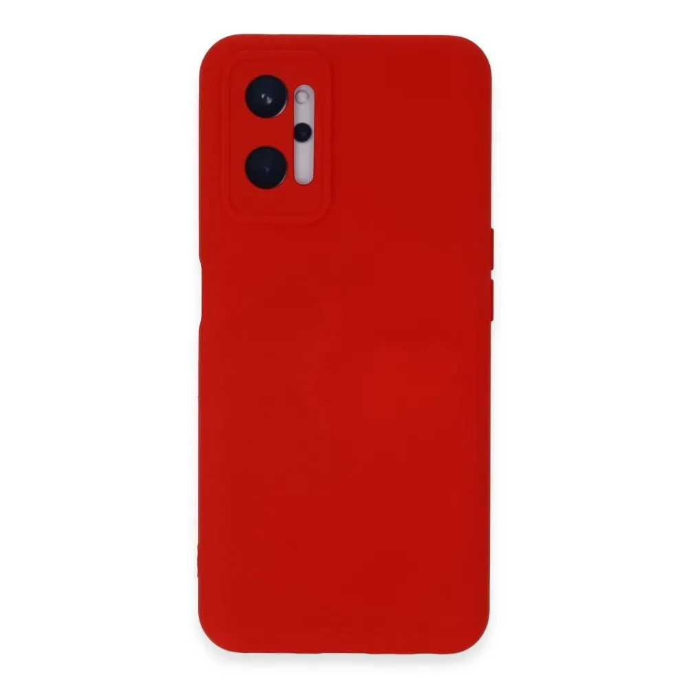 Newface Realme 9I 4G Kılıf Nano Içi Kadife Silikon - Kırmızı
