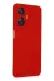 Newface Realme C55 Kılıf Nano Içi Kadife Silikon - Kırmızı