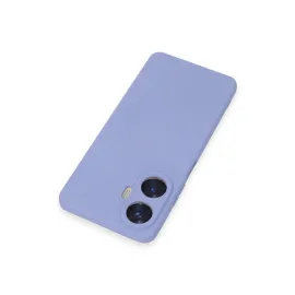 Newface Realme C55 Kılıf Nano Içi Kadife Silikon - Lila