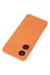 Newface Realme C55 Kılıf Nano Içi Kadife Silikon - Turuncu
