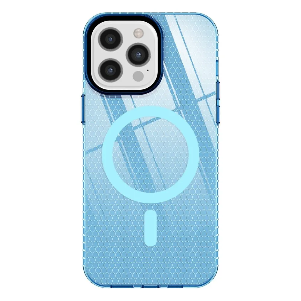 Newface Iphone 12 Pro Max Kılıf Beta Magneticsafe Silikon - Mavi