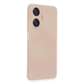 Newface Realme C55 Kılıf Nano Içi Kadife Silikon - Pudra