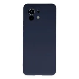 Newface Xiaomi Mi 11 Kılıf Nano Içi Kadife Silikon - Lacivert