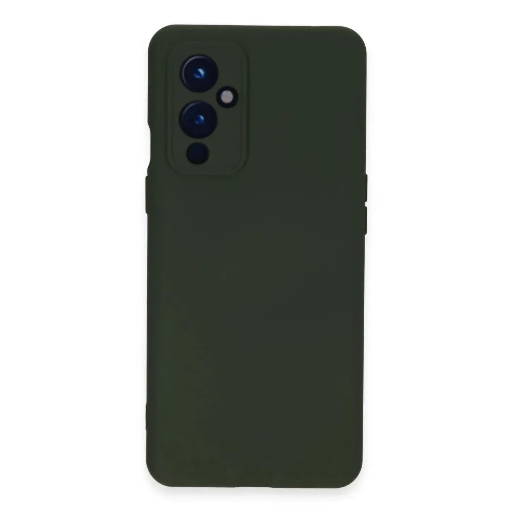 Newface One Plus 9 Kılıf Nano Içi Kadife Silikon - Koyu Yeşil