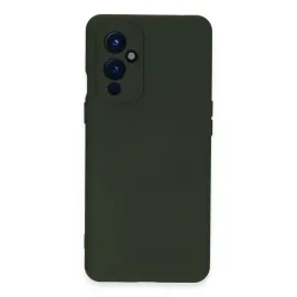 Newface One Plus 9 Kılıf Nano Içi Kadife Silikon - Koyu Yeşil