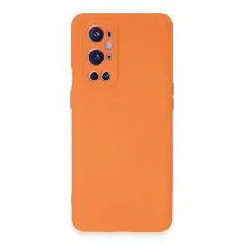 Newface One Plus 9 Pro Kılıf Nano Içi Kadife Silikon - Turuncu