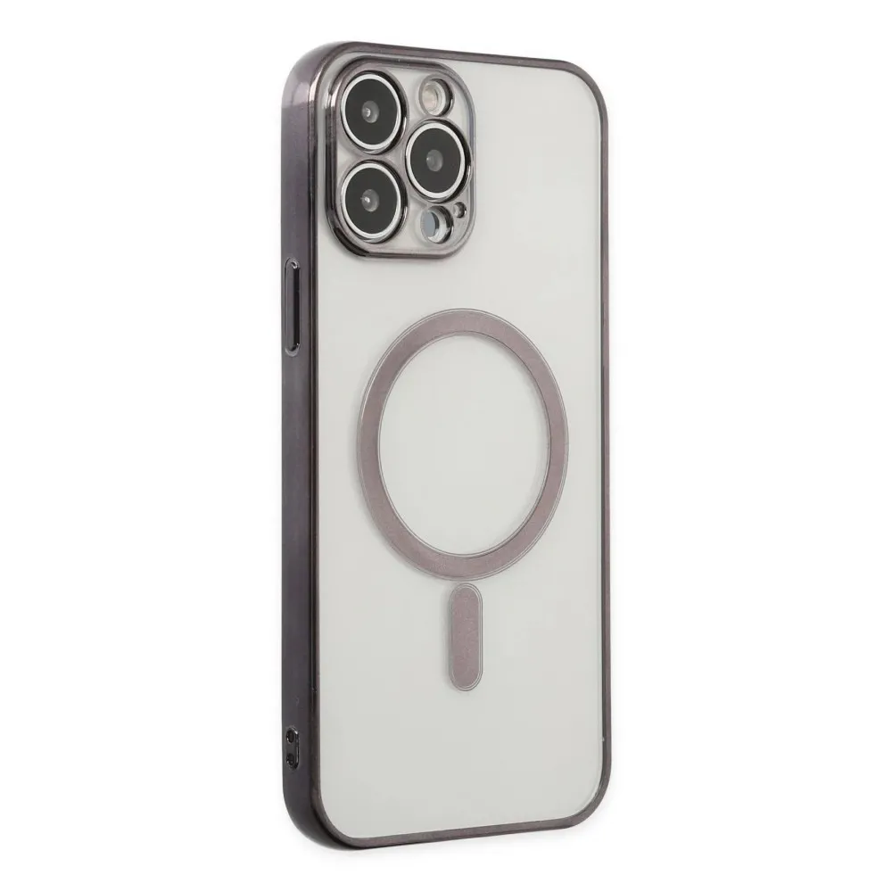 Newface Iphone 14 Pro Kılıf Magneticsafe Lazer Silikon - Siyah