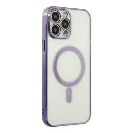 Newface Iphone 14 Pro Kılıf Magneticsafe Lazer Silikon - Mor