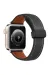 Newface Apple Watch 42mm KR414 Daks Deri Kordon - Siyah
