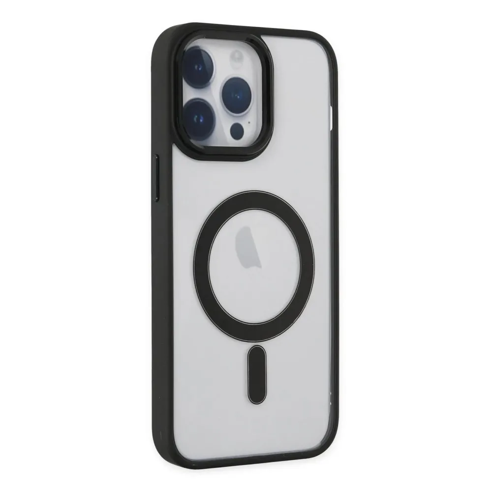 Newface Iphone 14 Pro Kılıf Room Magneticsafe Silikon - Siyah