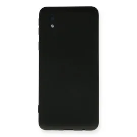 Newface Samsung Galaxy A01 Core Kılıf Nano içi Kadife Silikon - Siyah