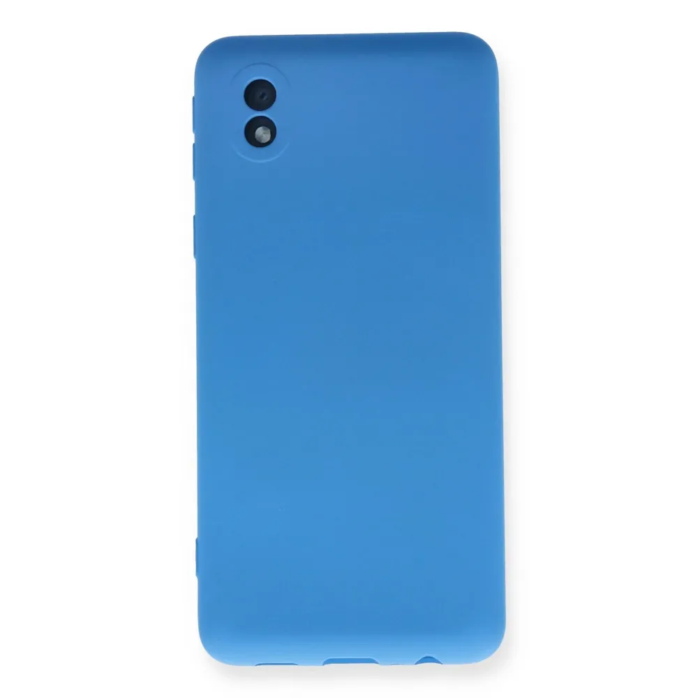 Newface Samsung Galaxy A01 Core Kılıf Nano Içi Kadife Silikon - Mavi