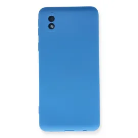 Newface Samsung Galaxy A01 Core Kılıf Nano Içi Kadife Silikon - Mavi