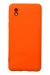 Newface Samsung Galaxy A01 Core Kılıf Nano Içi Kadife Silikon - Turuncu