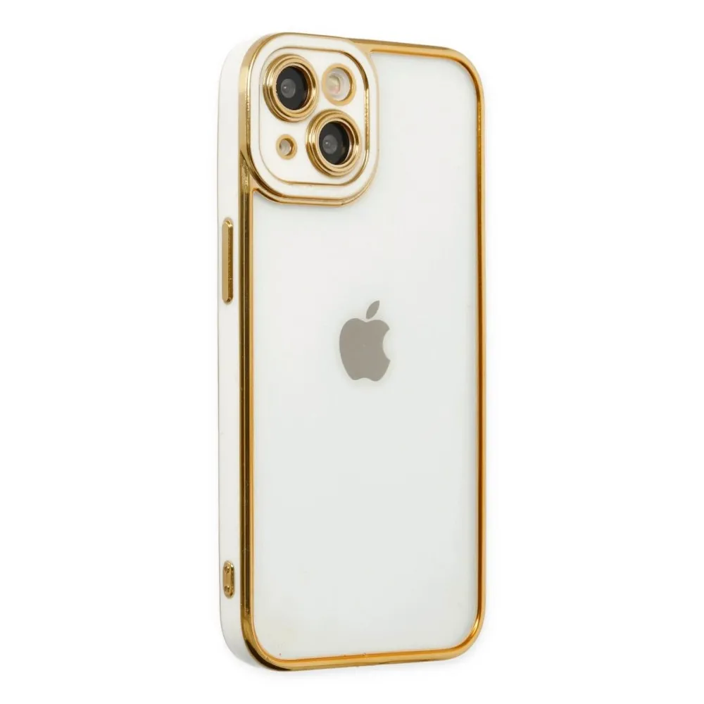 Newface Iphone 14 Plus Kılıf Liva Lens Silikon - Beyaz