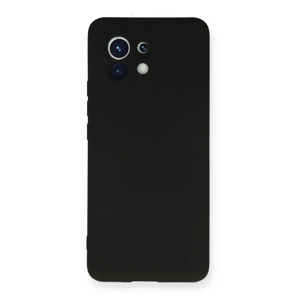 Newface Xiaomi Mi 11 Kılıf Nano Içi Kadife Silikon - Siyah