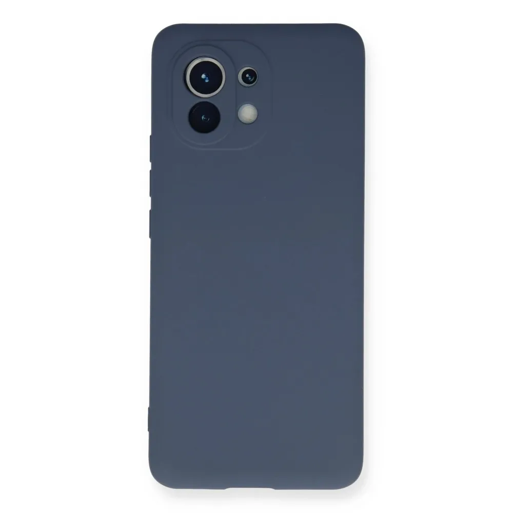 Newface Xiaomi Mi 11 Kılıf Nano Içi Kadife Silikon - Gri