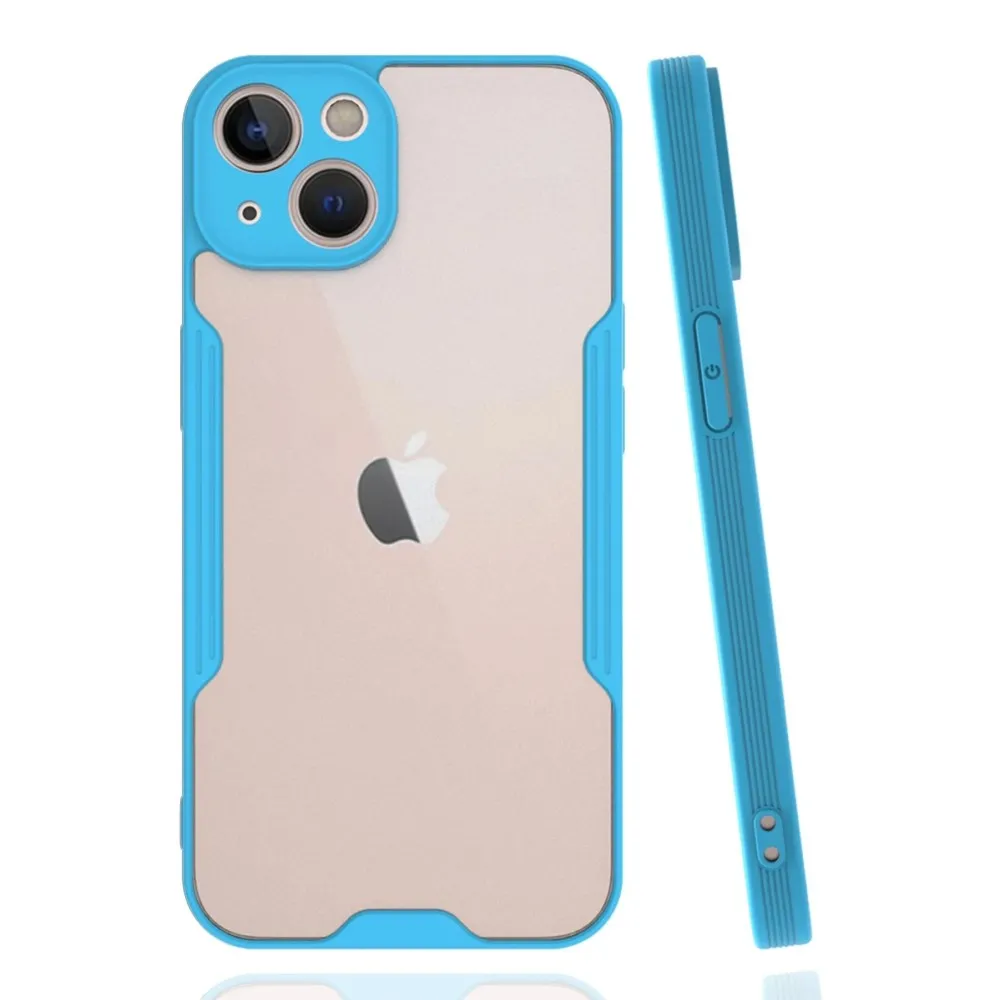 Newface Iphone 14 Kılıf Platin Silikon - Mavi