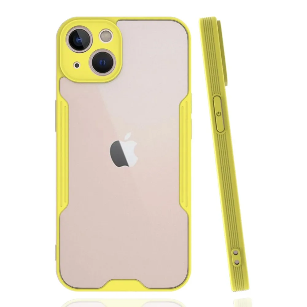 Newface Iphone 14 Plus Kılıf Platin Silikon - Sarı